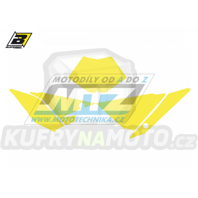 Polepy číslových tabulek (vystřižené) - Beta RR 2T+4T / 18-19 - barva žlutá