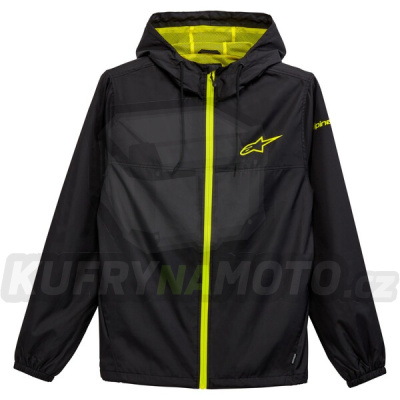 bunda TREQ WINDBRAKER, ALPINESTARS (černá/žlutá fluo)