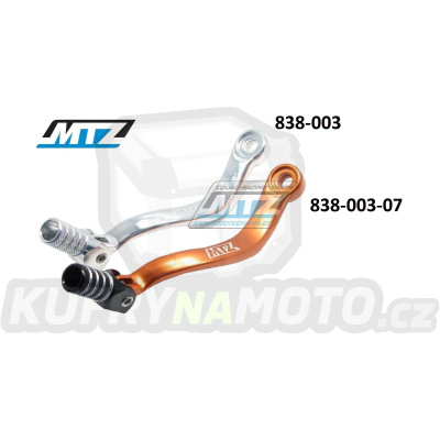 Řadička (řadicí páka) KTM 2takt+4takt SX+SXF+EXC+EXCF + Husqvarna TE+TC+FE+FC + Husaberg TE125 + Gas-Gas MCF+ECF+EXF - oranžová