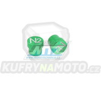 Čepičky ventilku KNURL - barva zelená