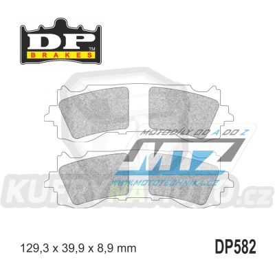 Destičky brzdové DP Brakes DP582 - směs Premium OEM Sinter