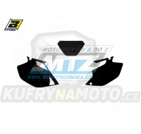 Polepy číslových tabulek (vystřižené) - Yamaha WRF250+WRF450 / 03-04 - barva černá