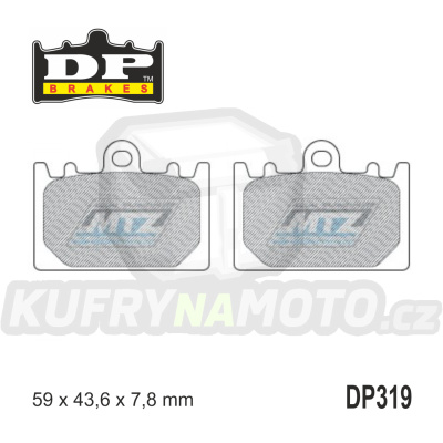 Destičky brzdové DP319-SDP DP Brakes - směs SDP Sport HH+