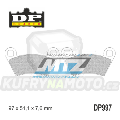 Destičky brzdové DP997 - DP BRAKES směs Premium Sinter OEM