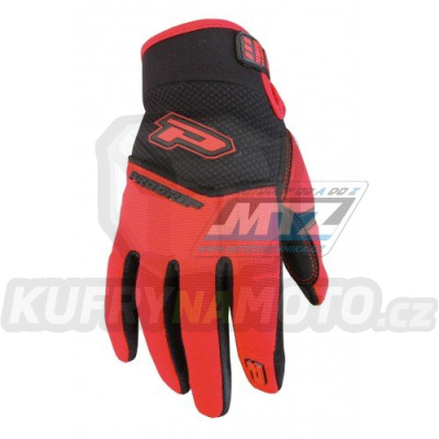 Rukavice motokros PROGRIP 4010/18 - černo-červené - velikost XL