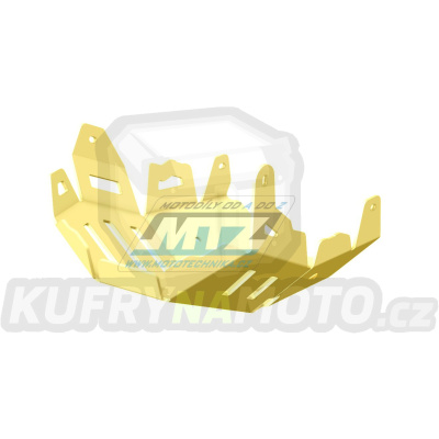 Kryt pod motor hliníkový Dual Sport - Kawasaki KLE650 Versys / 15-21 - barva žlutá