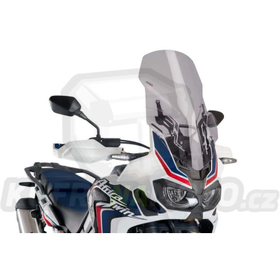 Plexi štít PUIG TOURING WITH SUPPORT + PROTECTION 9156H kouřová