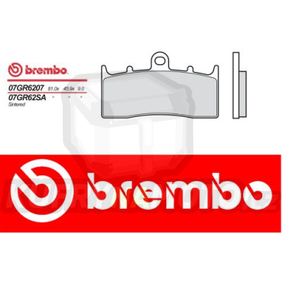 Brzdové destičky Brembo BMW R 1150 RS 1150 r.v. Od 01 -  směs SA Přední