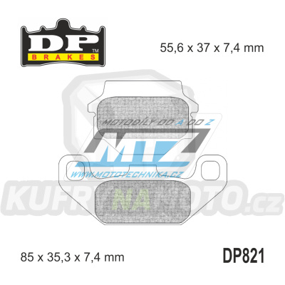Destičky brzdové DP Brakes DP821 - směs Premium OEM Sinter