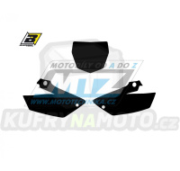Polepy číslových tabulek (vystřižené) - Yamaha YZ125+YZ250 (UFO) / 02-14 - barva černá