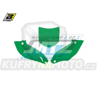 Polepy číslových tabulek (vystřižené) - Kawasaki KXF450 / 12 - barva zelená