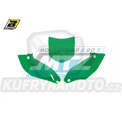 Polepy číslových tabulek (vystřižené) - Kawasaki KXF450 / 12 - barva zelená