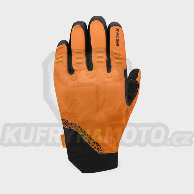 rukavice ROCK 3, RACER (černá/oranžová)