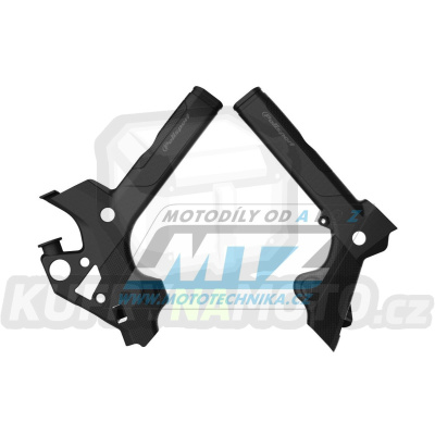 Kryty rámu - Gas-Gas EC125+EC200+EC250+EC300 / 18-20 + XC200+XC250+XC300 / 18-20 + Rieju MR250+MR350 / 21-25 - barva černá