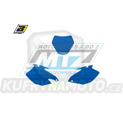 Polepy číslových tabulek (vystřižené) - Yamaha YZF250+YZF450 / 06-09 - barva modrá