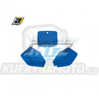 Polepy číslových tabulek (vystřižené) - Suzuki RM125+RM250 / 99-00 - barva modrá