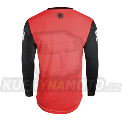 Motokrosový dres YOKO SCRAMBLE černý / červený M