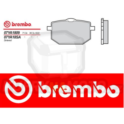 Brzdové destičky Brembo YAMAHA RT 180 r.v. Od 90 - 93 směs TT Přední