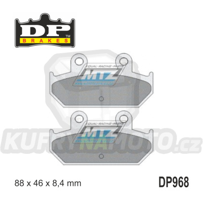 Destičky brzdové DP968 - DP BRAKES směs Premium Sinter OEM
