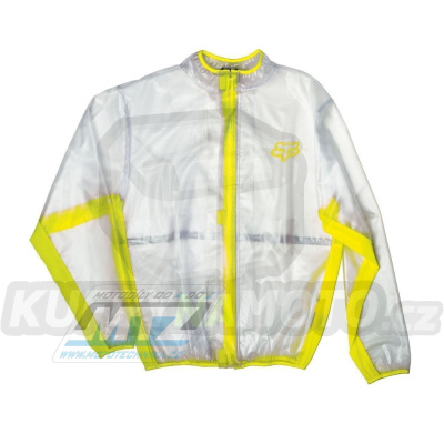 Pláštěnka FOX Fluid MX Jacket - průhledná - žlutá