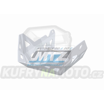 Kryt pod motor hliníkový Dual Sport - Suzuki DL650 V-Strom / 12-16 - barva stříbrná Ice Polished