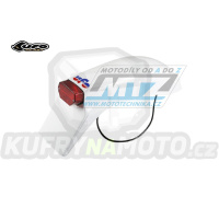Blatník zadní UFO Vintage se světlem - ME08032-W - Fantic 50+75+80+125 / 79-82 + Laverda 125 / 78-81 + Husqvarna 125 / 78-81 - barva bílá