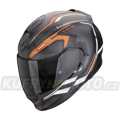 Moto přilba SCORPION EXO-491 KRIPTA matná černo/oranžovo/bílá