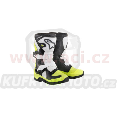 boty TECH 3S KIDS, ALPINESTARS, dětské (černé/žluté fluo/bílé)