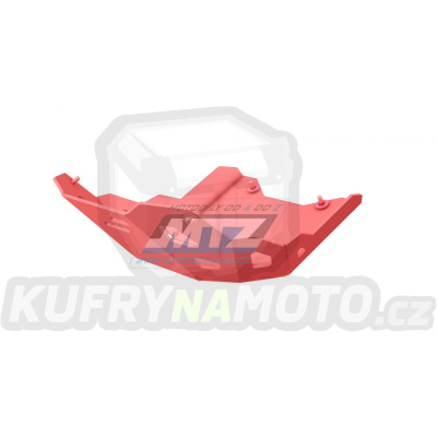 Kryt pod motor hliníkový Dual Sport - Kawasaki KLR650 / 08-15 - barva červená