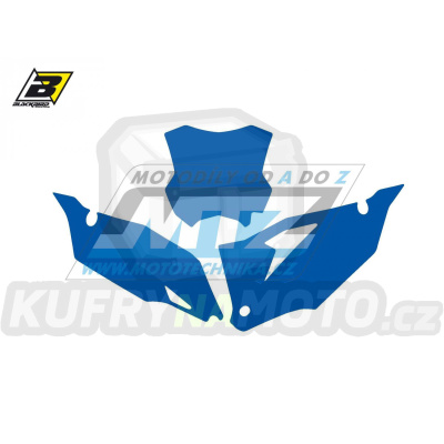 Polepy číslových tabulek (vystřižené) - Kawasaki KXF250 / 21-23 + KXF450 / 19-23 - barva modrá