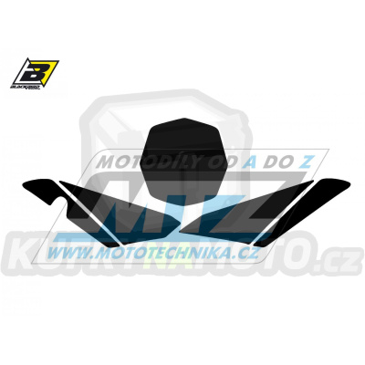 Polepy číslových tabulek (vystřižené) - Husqvarna TC449 / 11-13 - barva černá