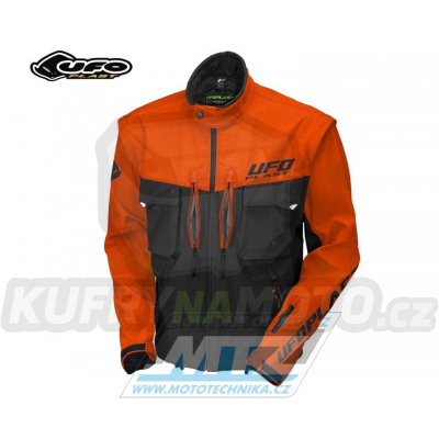 Bunda enduro UFO Taiga - černo-oranžová - velikost M
