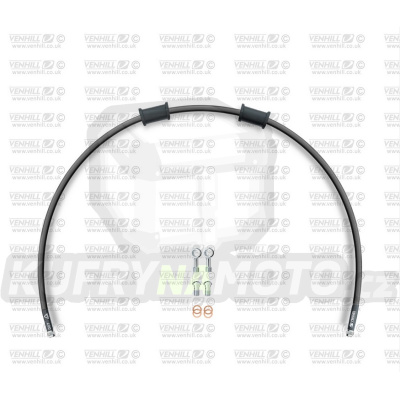 Hadice přední brzdy sada Venhill POWERHOSEPLUS HON-6010FS-BK (1 hadice v sadě) černé hadice, nerezové koncovky