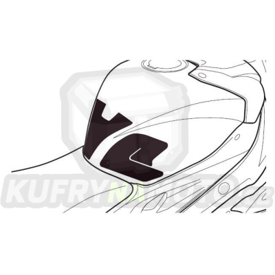 Tankpad PUIG SPECIFIC 9130C karbonový vzhled s boční částí
