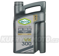 Motorový olej YACCO VX 300 15W50, 5 L