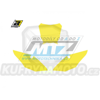 Polepy číslových tabulek (vystřižené) - Honda CRF250 / 18-21 + CRF450 / 17-20 - barva žlutá