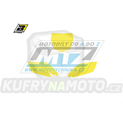 Polepy číslových tabulek (vystřižené) - Yamaha YZF250 / 10-13 - barva žlutá