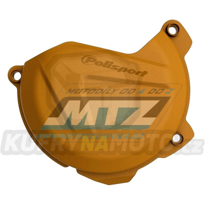 Kryt spojkového víka KTM 250SXF / 13-15 + 350SXF / 11-15 + 250EXCF / 14-16 + 350SXF / 11-15 + 350EXCF / 12-16 + 350 Freeride / 12-17 + Husqvarna FC250+FC350+FE250+FE350 + Husaberg FE250+FE350 - barva tmavě oranžová