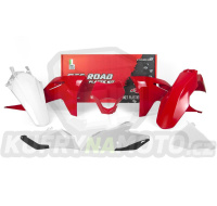 sada plastů Gas Gas, RTECH (červeno-bílá, 6 dílů vč. přední masky)