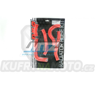 Hadice chladiče DRC RADIATOR HOSE KIT - DRC D47-01-033 - Honda CRF250R / 16-17 - červené (sada 5ks)