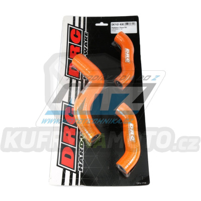 Hadice chladiče DRC RADIATOR HOSE KIT - DRC D47-01-930 - KTM 450SXF / 19-22 - oranžové (sada 3ks)