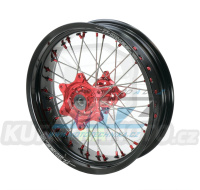 Kolo kompletní zadní 4,50x17" (červený náboj / černý ráfek) pro verzi bez ABS - Honda CRF250L + CRF250M / 12-19