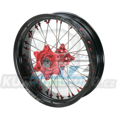 Kolo kompletní zadní 4,50x17&quot; (červený náboj / černý ráfek) pro verzi bez ABS - Honda CRF250L + CRF250M / 12-19