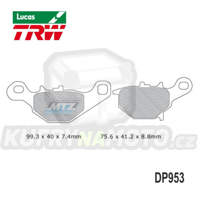 Destičky brzdové DP953-LUEC TRW Lucas MCB772EC - směs Allround Economy