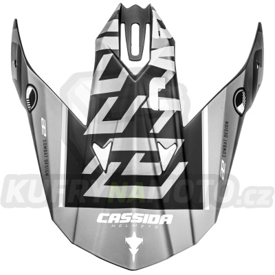 kšilt pro přilby Cross Cup Sonic, CASSIDA (černá matná/šedá)