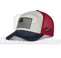 kšiltovka FLAG SNAP HAT, ALPINESTARS (modrá/červená/bílá)