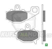 brzdové destičky, NEWFREN (směs ROAD TOURING SINTERED) 2 ks v balení