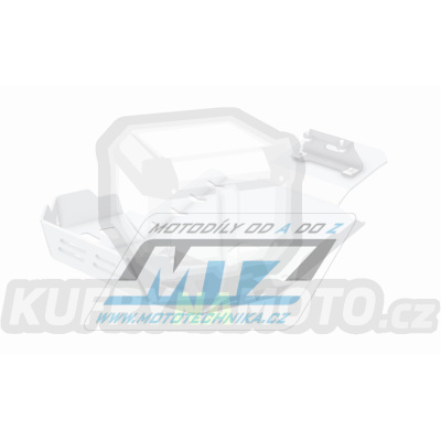 Kryt pod motor hliníkový Dual Sport - BMW F750GS+F850GS / 16-20 - barva bílá