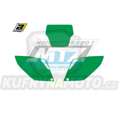 Polepy číslových tabulek (vystřižené) - Honda CRF250 / 06-07 - barva zelená