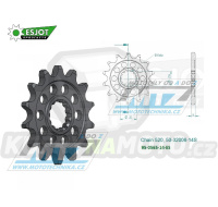 Kolečko řetězové (pastorek) 0565-14zubů ESJOT 50-32006-14S - Yamaha YZ250+YZF450+YZF400+YZF426 + WRF400+WRF426+WRF450 + TDR250+TRZ250+TT500+XT500 + MT03-YZF-R3+YZF-R25 + YFZ450+YFM660R Raptor + Kawasaki ER6F+ER6N+W800+Z650 + KLE650 Versys+EX650 Ninja